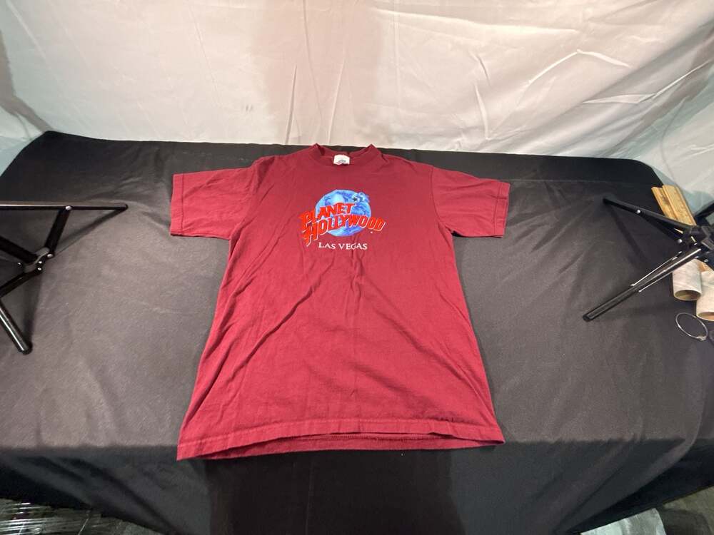 Vintage Planet Hollywood Las Vegas Red T-Shirt, Size Large, 1991